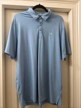 Light Blue Men's Performance Polo Shirt